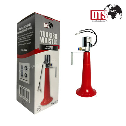 DTS Turkish Whistle Air Horn, 105dB, 12-24V Direct Trade Service