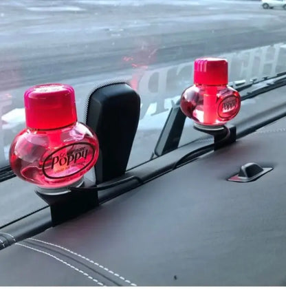 Double Poppy Steel Black Window Holder