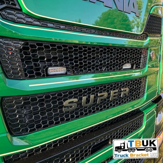 Scania Next Gen R/S Series Halo Strobe Light Grill Mounting Bracket Truck Brackets UK