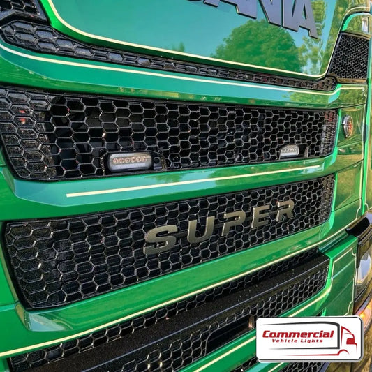 Scania Next Gen R/S Series Halo Strobe Light Grill Mounting Bracket Truck Brackets UK