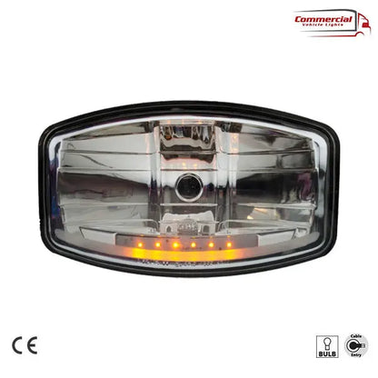 Jumbo 320 FF Spot Light / Amber LED Position Lights (HELLA Style) In Your Truck Ltd
