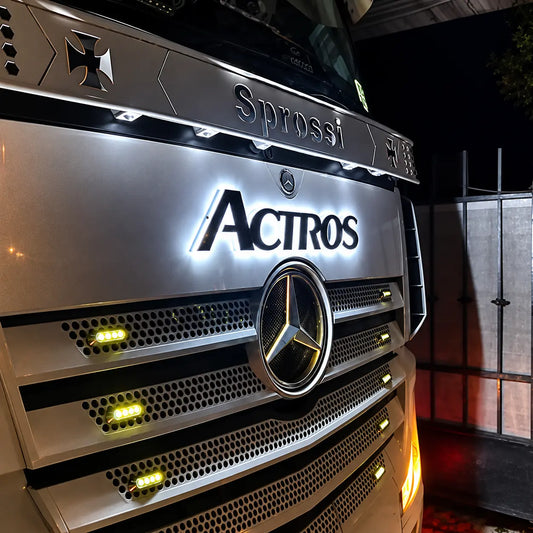 Actros Grille Badge Led Back-Lit Mercedes