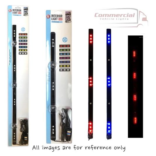 Interior Lightbar 9 or 12 Led 7 Colours 10-30V Universal