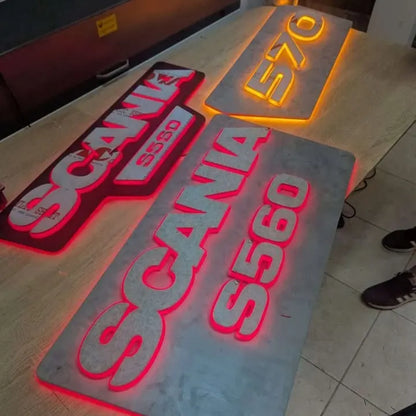 Custom Scania Infill Panel Truck Light Board by TLD In Your Truck Ltd