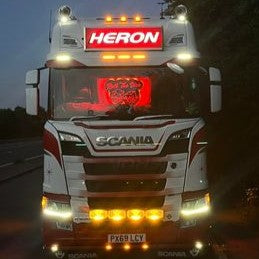 Custom Mirror / Clear Plexi Sign Truck / Van Lightboard