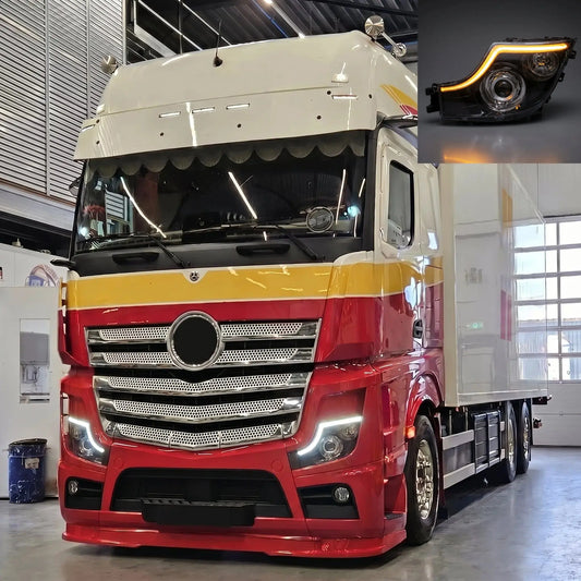 Actros MP5 DRL Conversion Kit (White/Amber) (Fits Mercedes 2020+) - In Your Truck Ltd