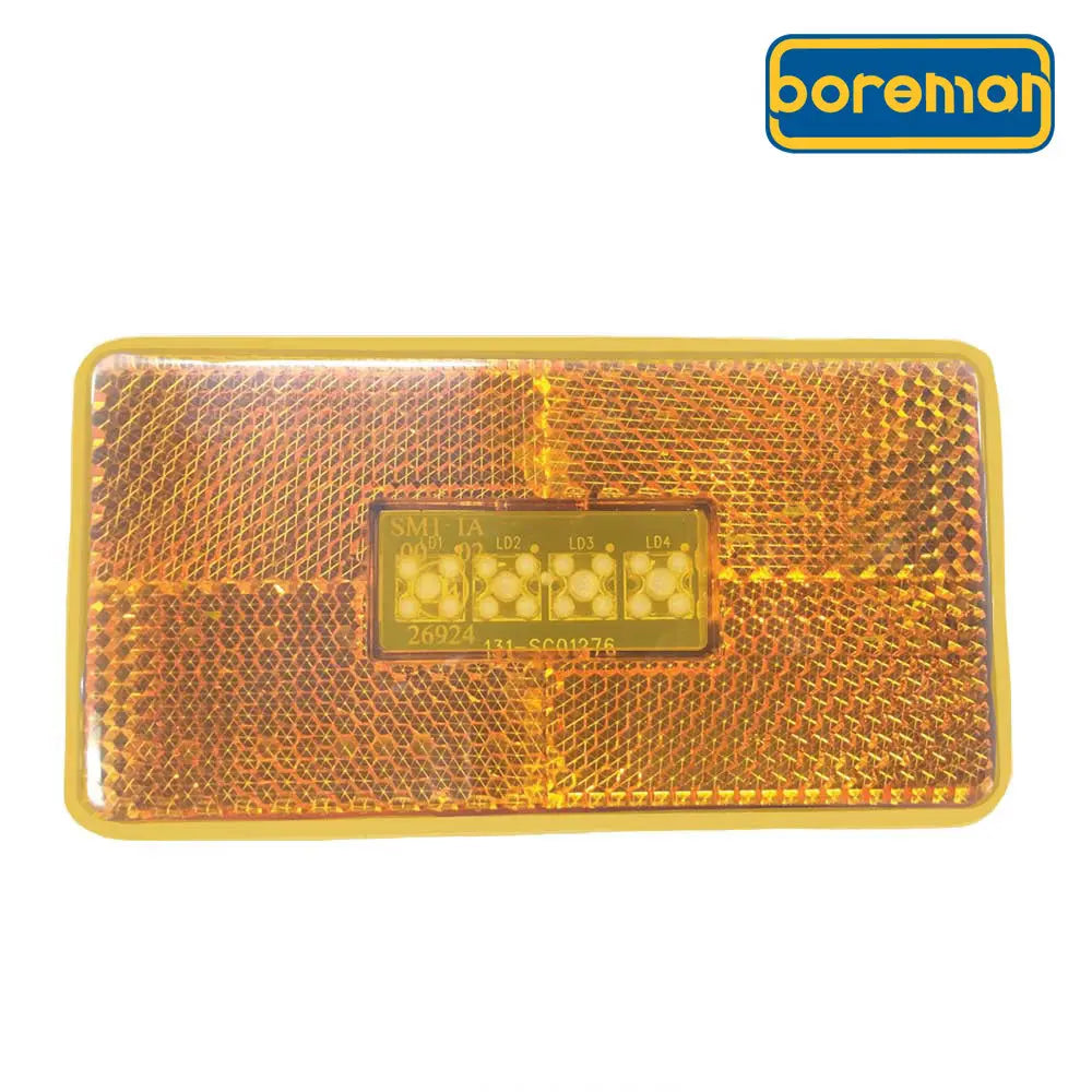 New Side Marker Lamp to suit Scania – Part No.: 1001-3065, amber lens with four LEDs, enhances visibility, fits Scania trucks for improved safety.