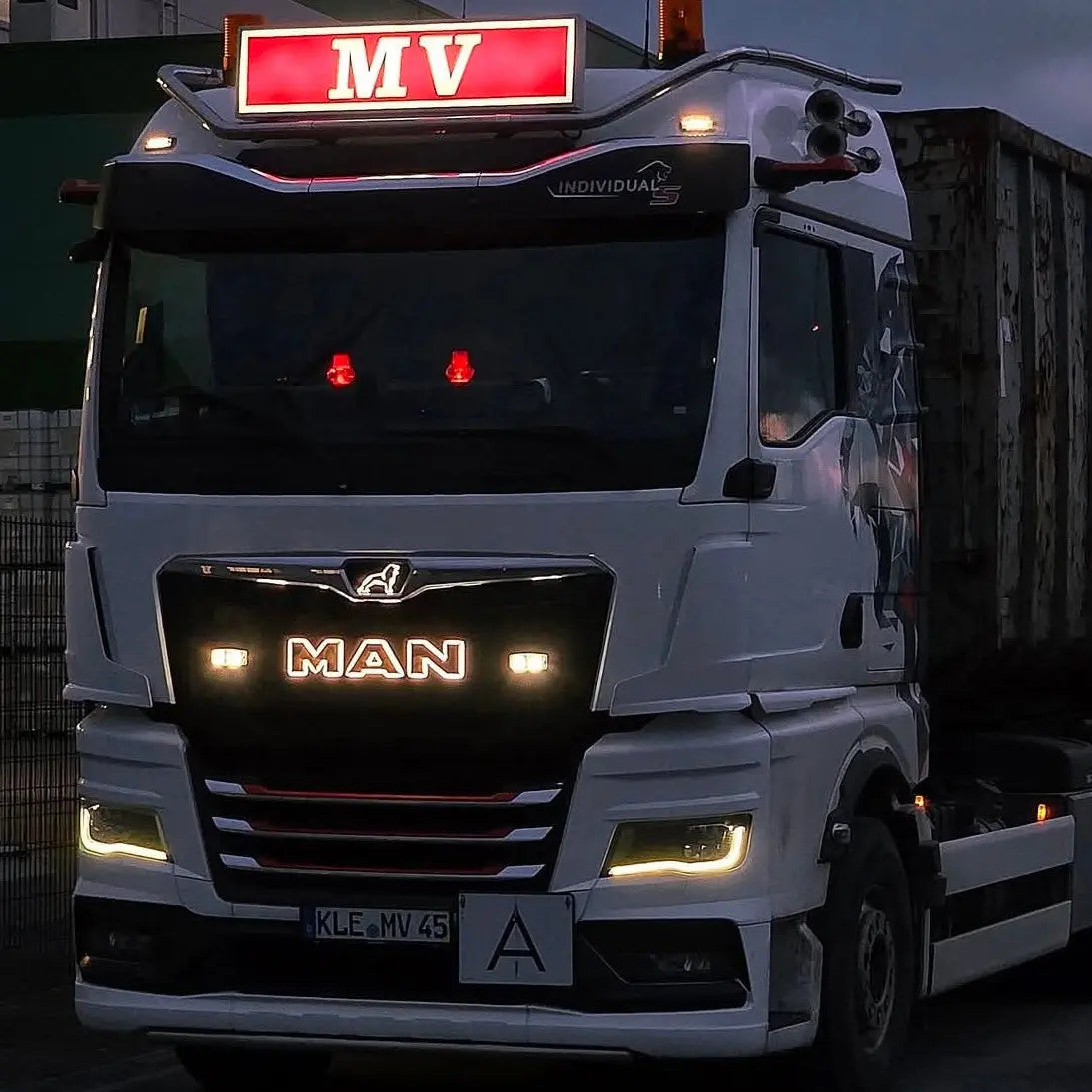 Old School Dutch Style Illuminated Led Truck Headboard - In Your Truck Ltd