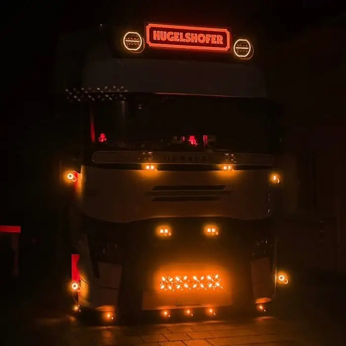 Old School Dutch Style Illuminated Led Truck Headboard - In Your Truck Ltd