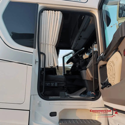 Brown Truck Curtains With Cream Tassel Set Premium Quality Double Lined Universal