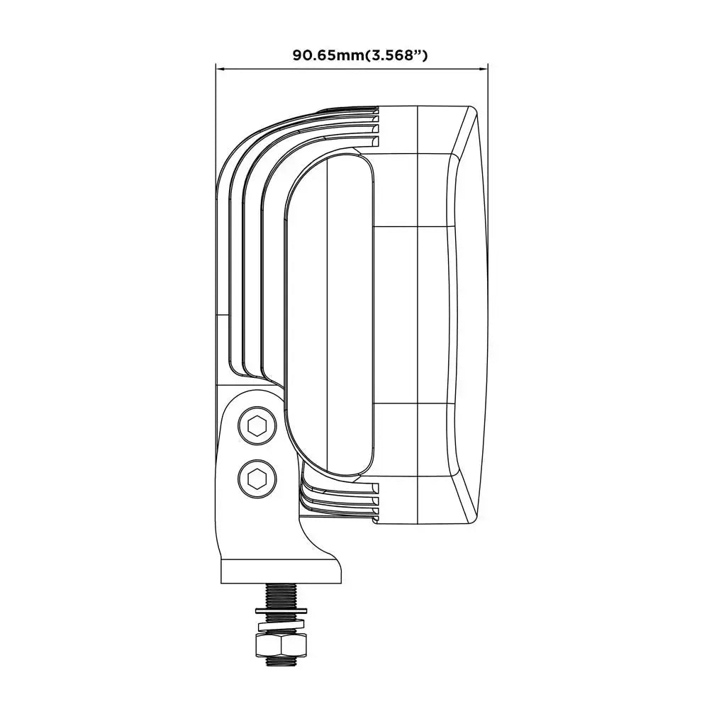 Dynamic POLARIS LED SPOT LAMP With Amber and White Position Light In Your Truck Ltd