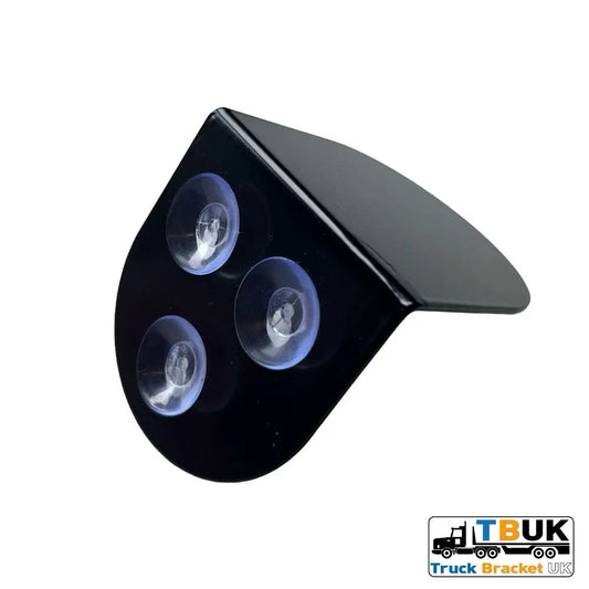 Gloss Black Suction Poppy Air Freshener Windscreen Mount Shelf/Ledge Truck Brackets UK