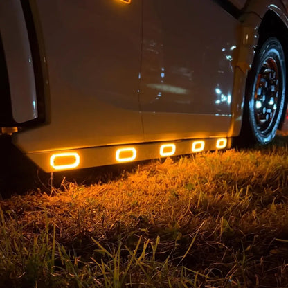 Scania Next Gen Side Skirt Bars With Marker Lights (Pair)