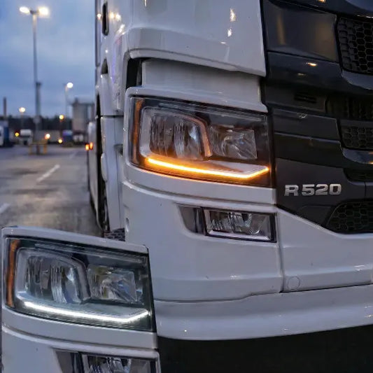 Next-Gen White/Amber DRL Conversion Kit (Fits Scania S/R 16-26)