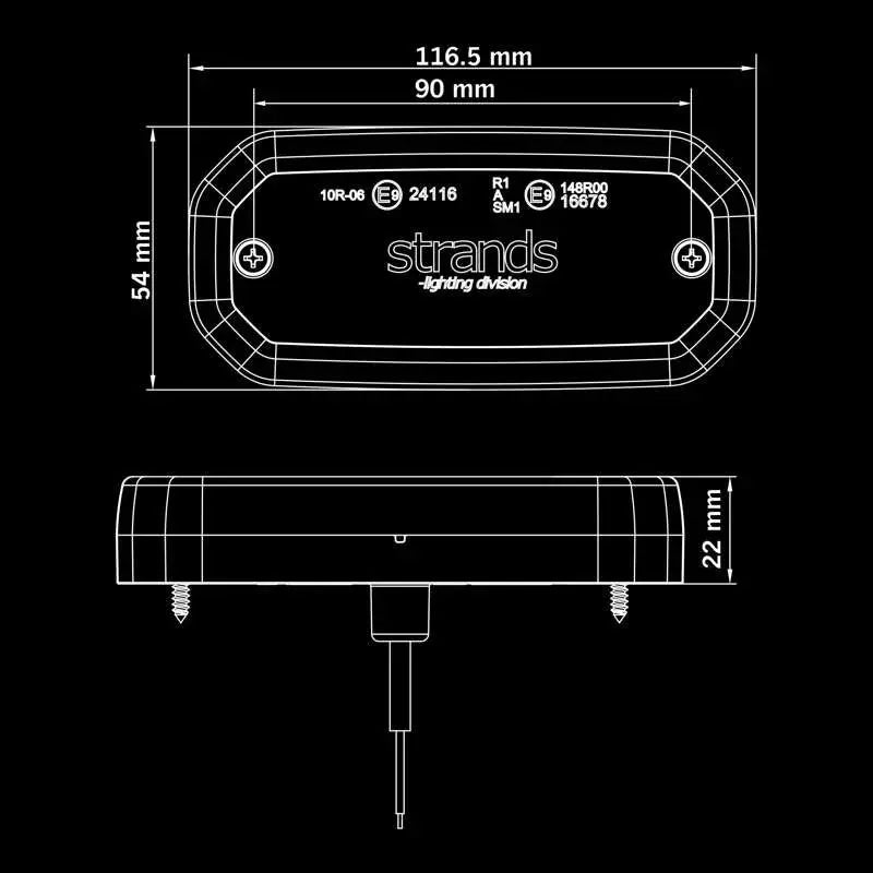 Strands FOR9T SCALE Outline Marker Lights