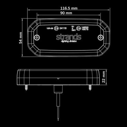 Strands FOR9T SCALE Outline Marker Lights