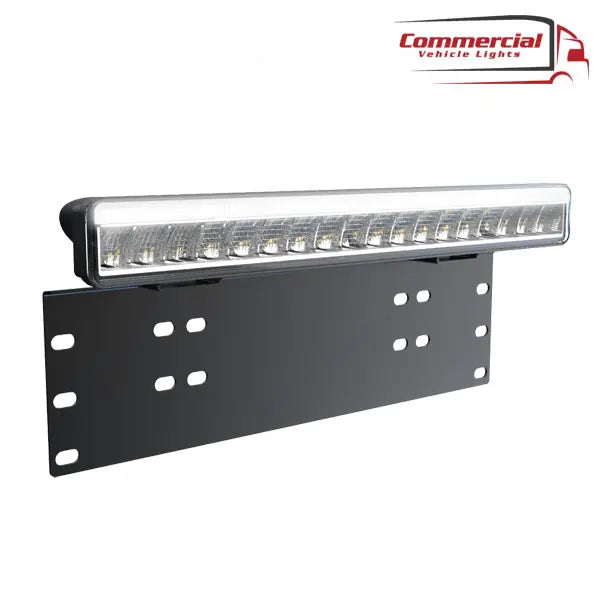 Number Plate Holder With Led Lightbar (Top Side) - In Your Truck Ltd