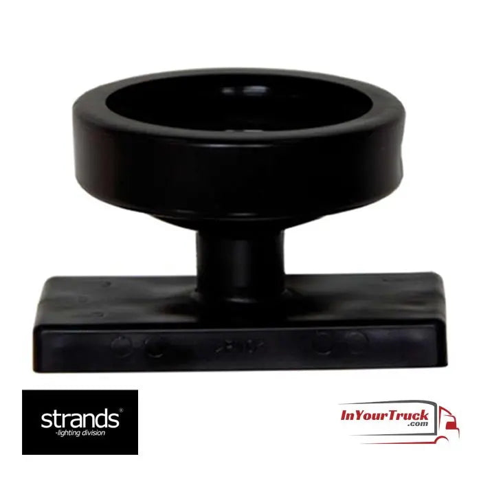 Strands Viking Outline Marker Lamp Rubber Arm - Medium, a durable, flexible mounting bracket for 60mm LED inserts, designed for heavy-duty trucks and ADR-approved.