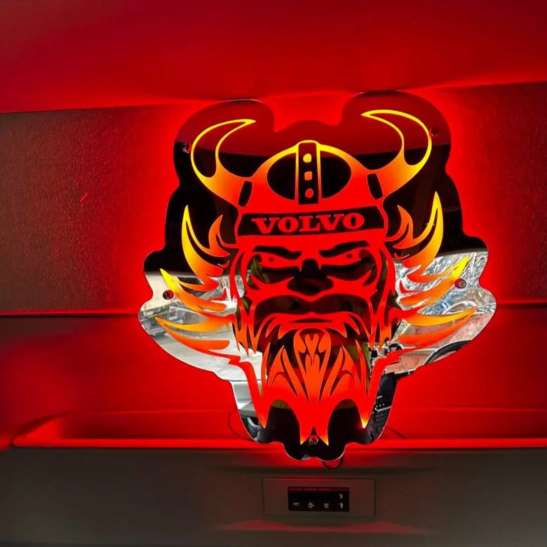 Viking Head LED Truck Mirror / Light Board 50cm