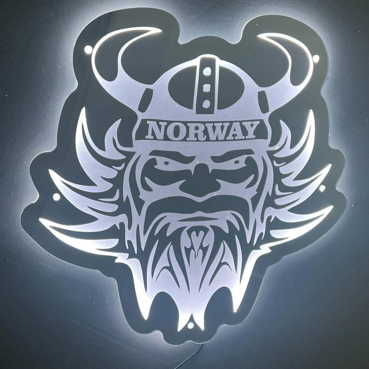 Viking Head LED Truck Mirror / Light Board 50cm