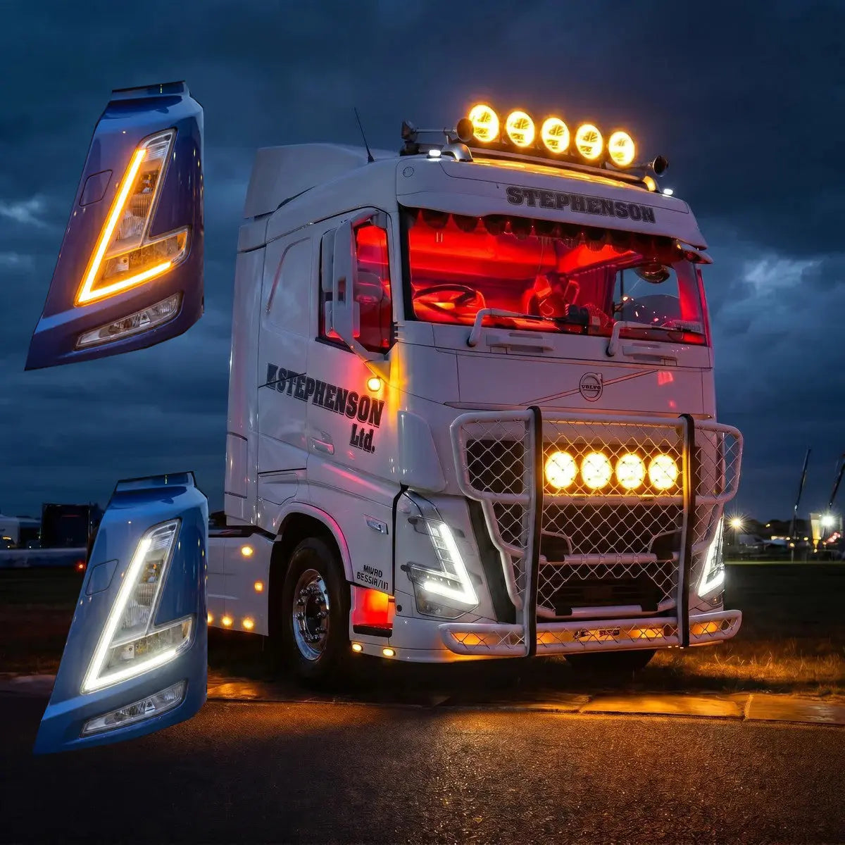 FM5/FH5/AERO DRL Conversion Kit (White/Amber) (Fits Volvo 2021 On) - In Your Truck Ltd