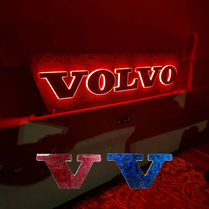 Limited Edition Blue or Red Plush 3D Letters Truck Light Board (Fits Volvo) VOLVO