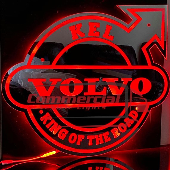 Custom Mirror / Clear Plexi Sign Truck / Van Lightboard