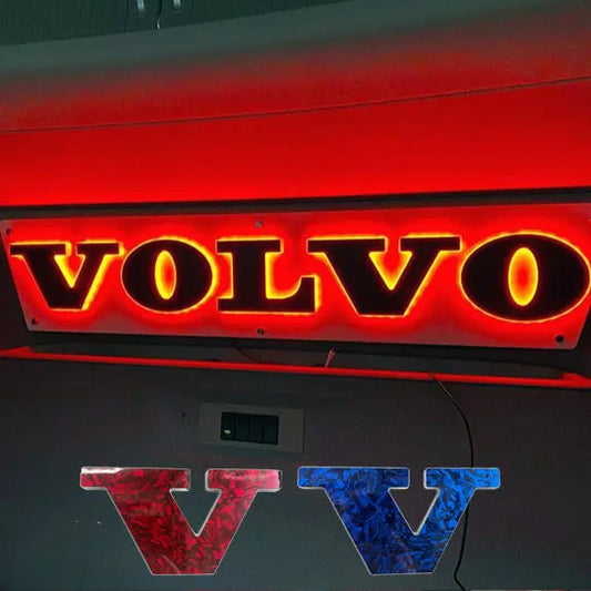 Limited Edition Blue or Red Plush 3D Letters Truck Light Board (Fits Volvo) - In Your Truck Ltd