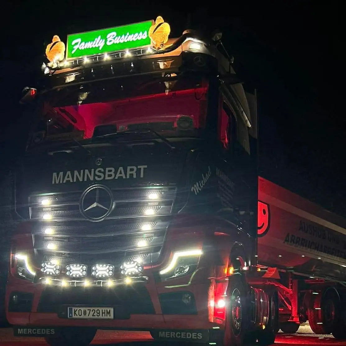 Old School Dutch Style Illuminated Led Truck Headboard - In Your Truck Ltd