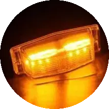 Clear LED Dual Double Burner (24V White/Amber) Universal