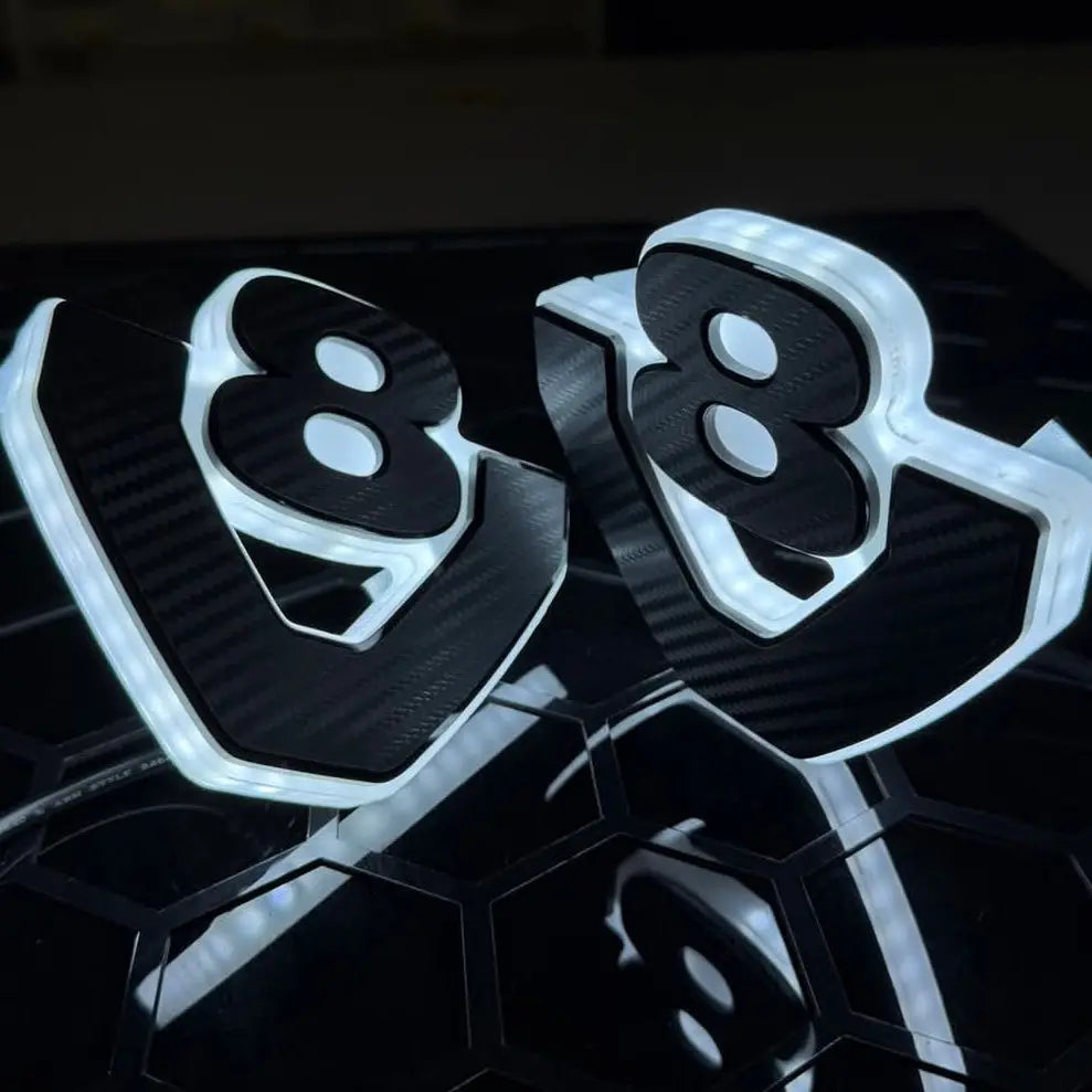 LED V8 Grille Badge Backlight Base To Suit Scania (Pair) Scania