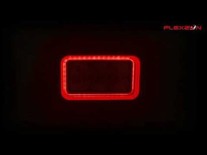 Rectangle Work Lamp With 'Tunnel Effect' Position Light