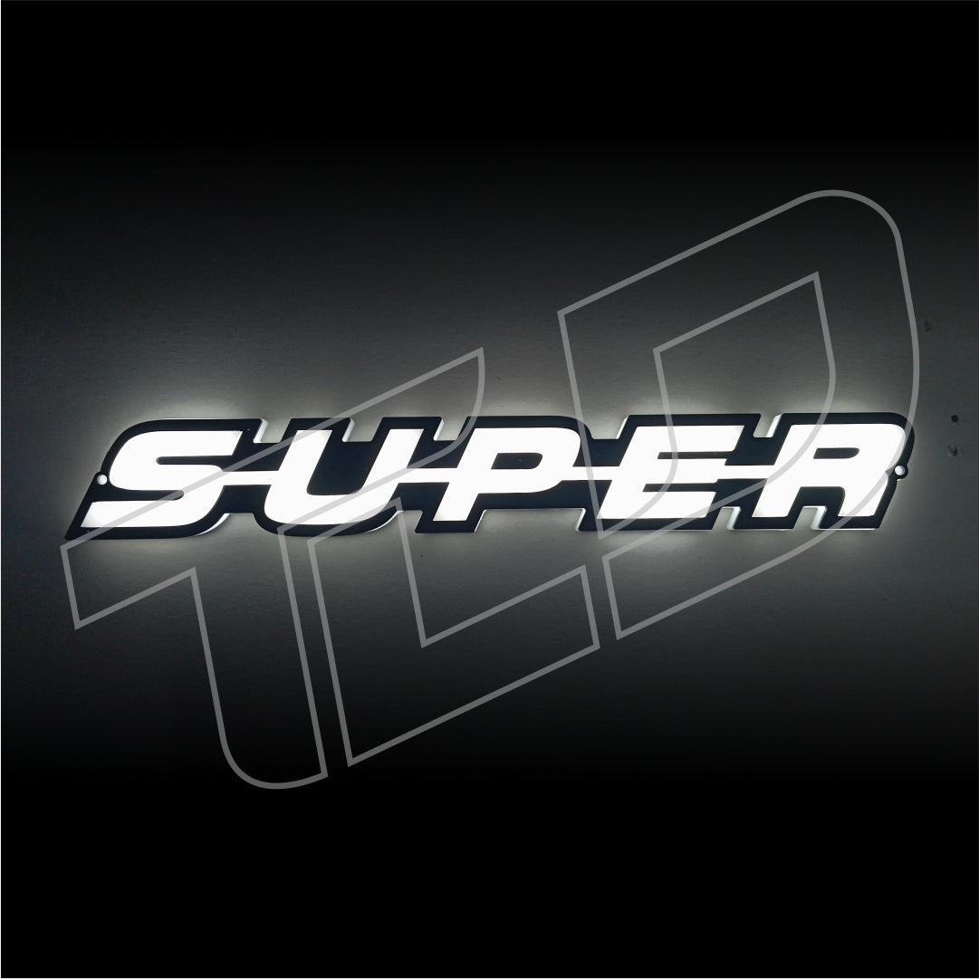 'SUPER' 3D Light badge