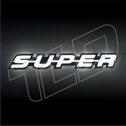 'SUPER' 3D Light badge