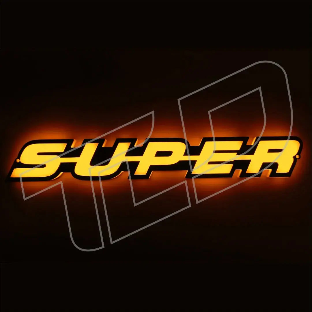 SUPER 3D LED Backlit Grille Badge (White, Amber, Blue, Green, Red) Scania