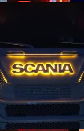 Scania Grille Badge Led Back-Lit