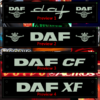 DAF LED WINDSCREEN SIGNS / PLEXIS 500x100mm x 1