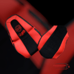 Volvo Truck Seat Covers Red and Black