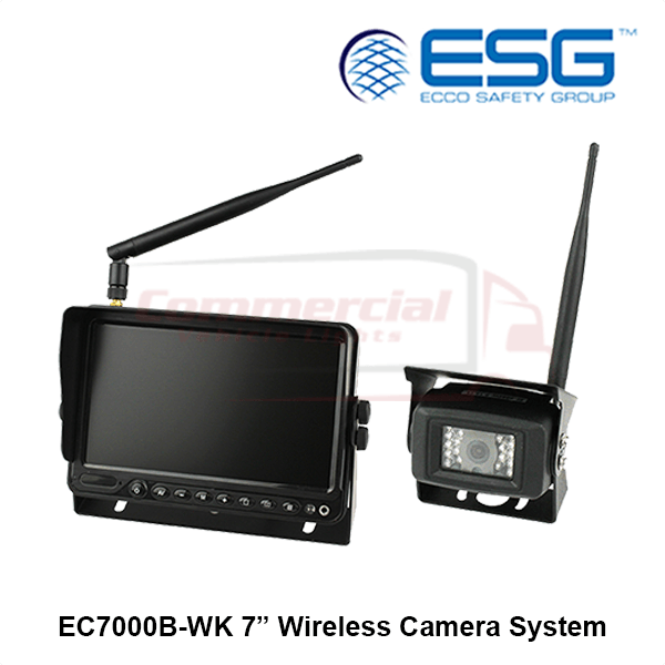 ECCO EC7000B-WK Gemineye 7" Wireless Single Reversing Camera Kit