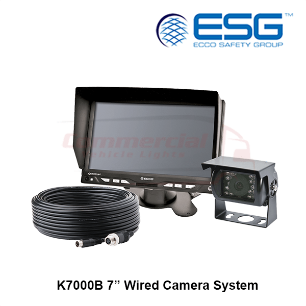 Ecco Vision Alert Gemineye K7000B Reverse Camera Kit
