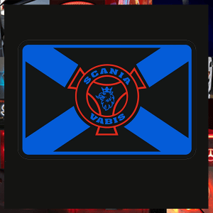 Scotland Flag with Scania Badge Full Colour LED Board