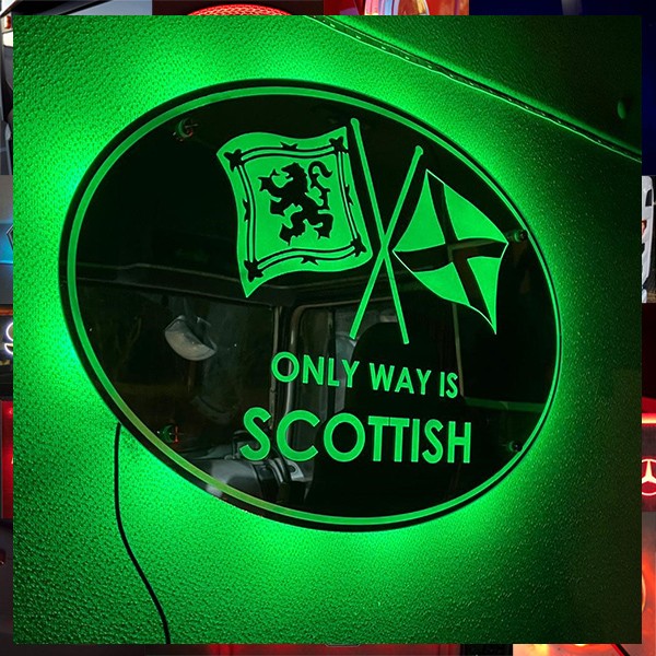 Only way is Scottish Lightboard